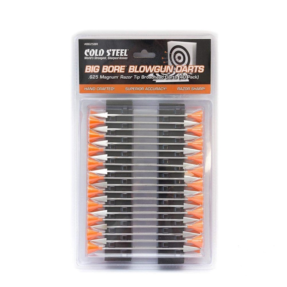 Cold Steel Blow Gun Darts Razor Tip Broadhead B625BR BIG BORE - 40 Pack