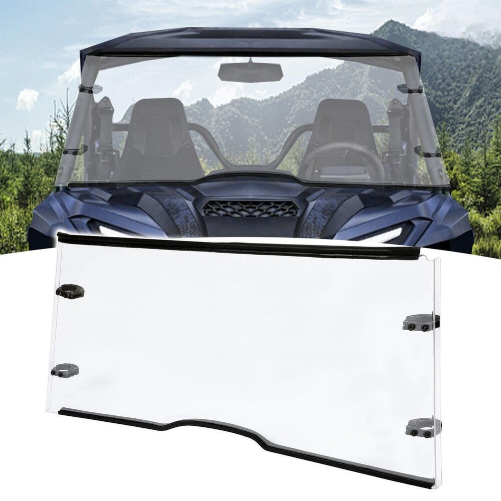 Front Full Windshield Fit For Yamaha Wolverine RMAX2 RMAX4 X2 1000 X4 2018-2025