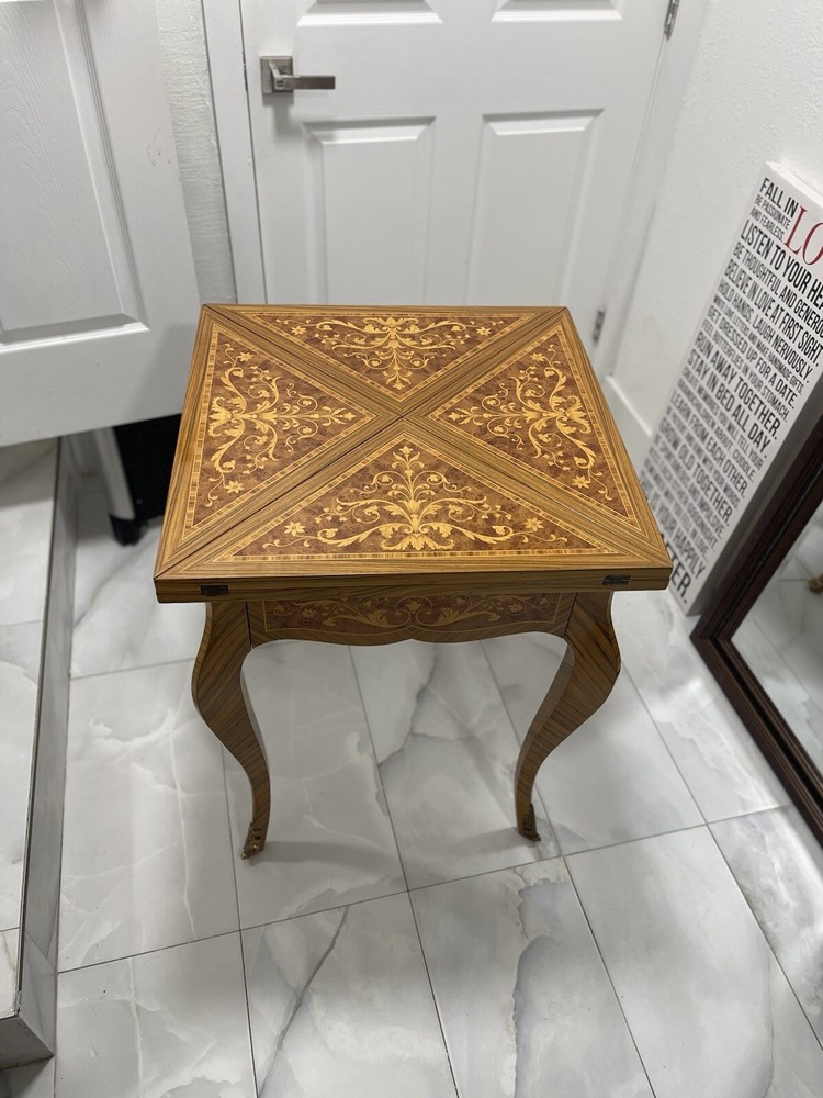 Vintage Colombo Mobili Playing Table Foldable Rose Wood Great Condition 🔥