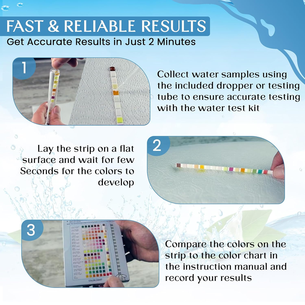 16 in 1 Water Testing Kits for Drinking Water - High Sensitivity Drinking Wat...