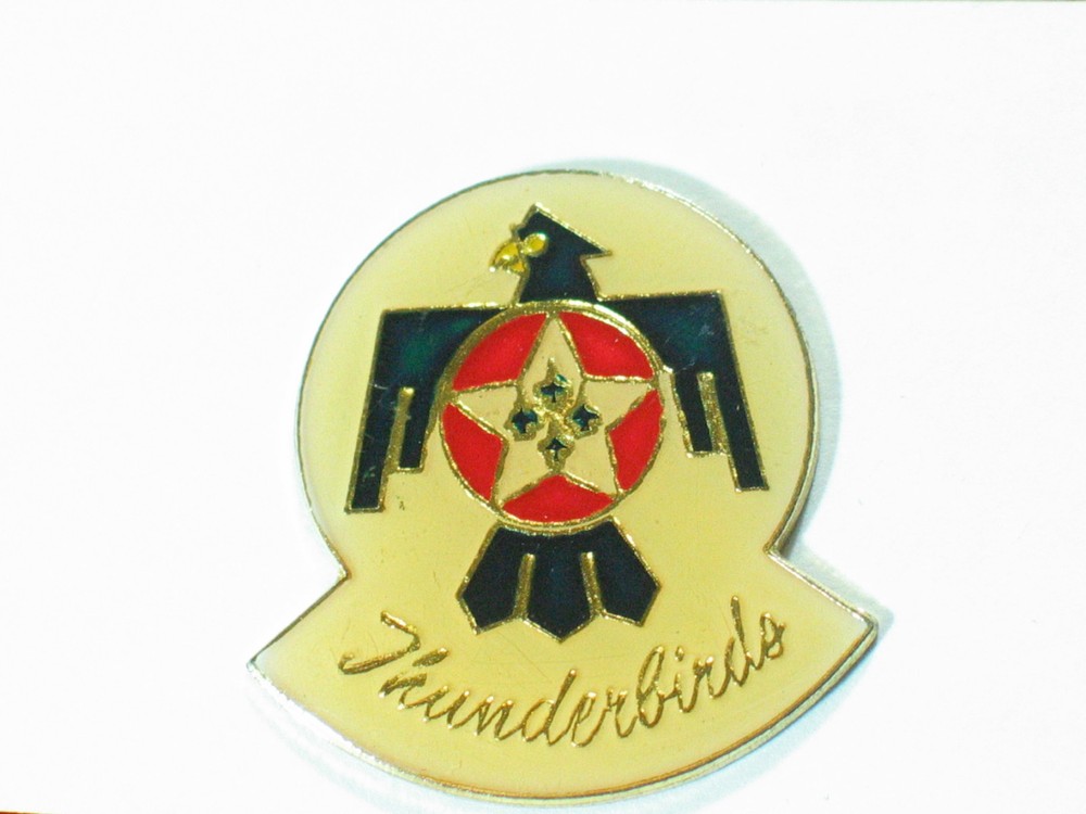 Thunderbirds Aviation Vintage Lapel Pin, Hat Tack