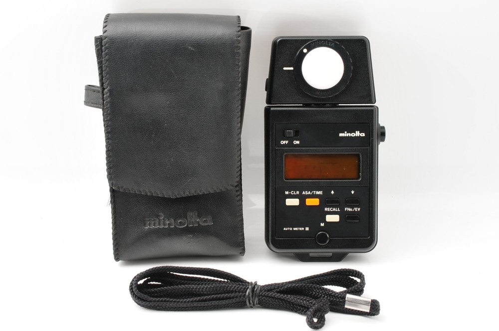 [Near Mint] Minolta Auto Meter III Digital Light Meter w/ strap from JAPAN #72