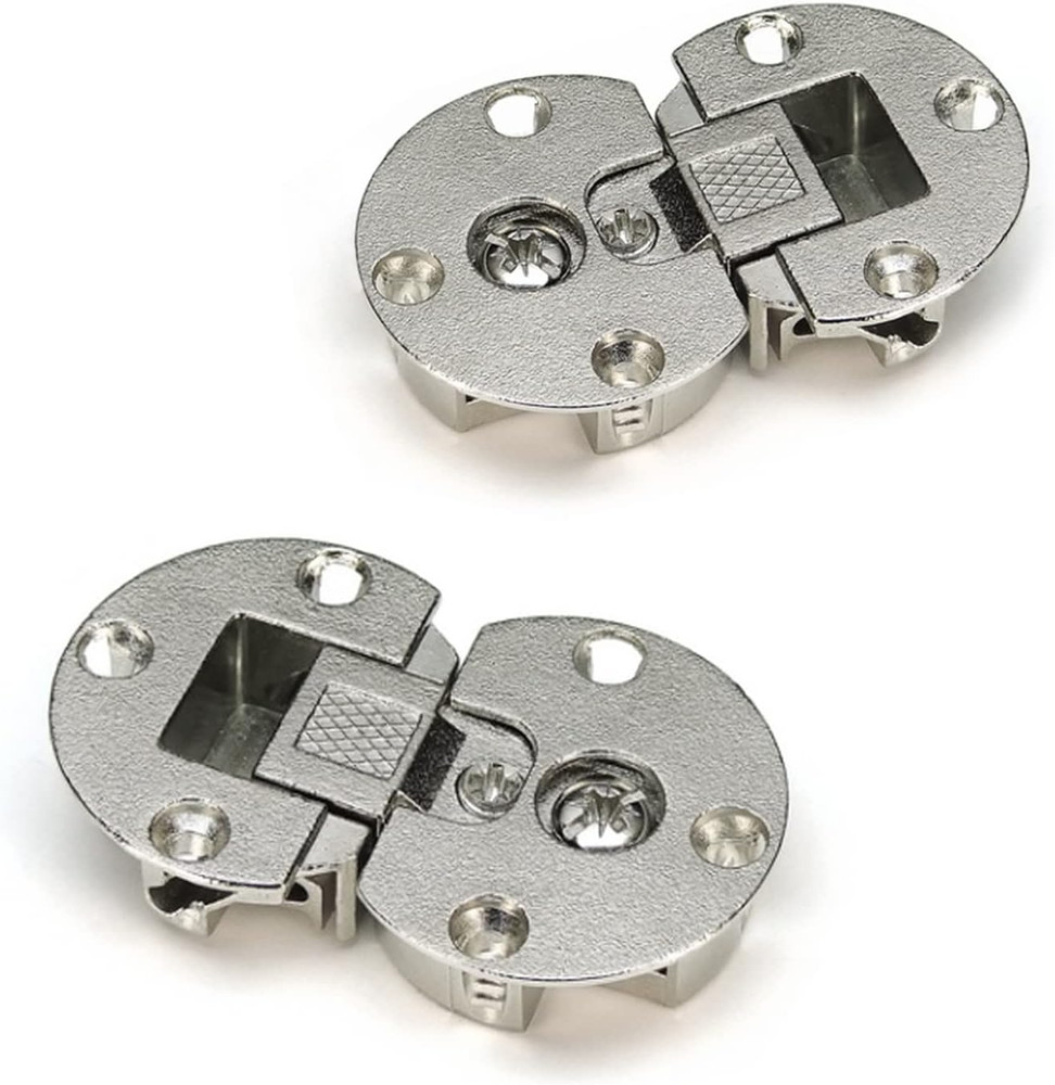 (2 Pieces)-90 Degree Page Turning Axis Adjustable Cabinet Door Concealed Hinge S