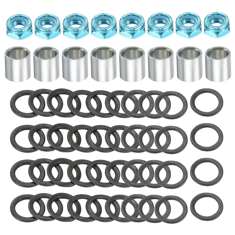 PATIKIL Skateboard Truck Hardware Kit, Lock Nuts Axle Blue