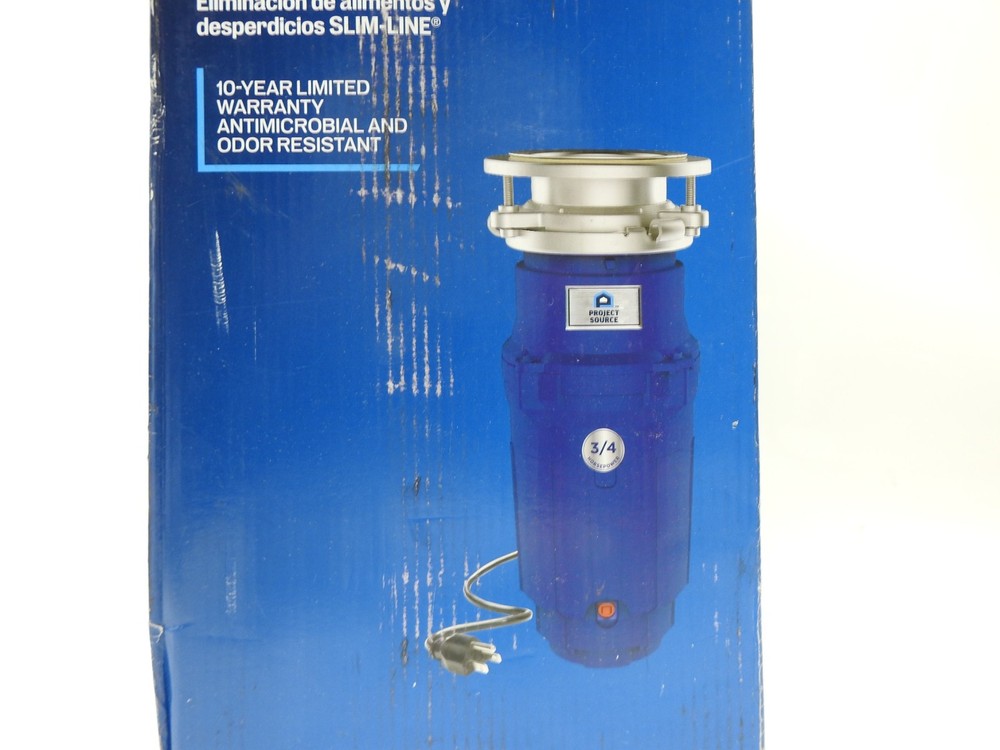 Project Source 3/4 HP Slim-line Food Waste Disposal #4982348 10-US-PSD-90-SL NEW