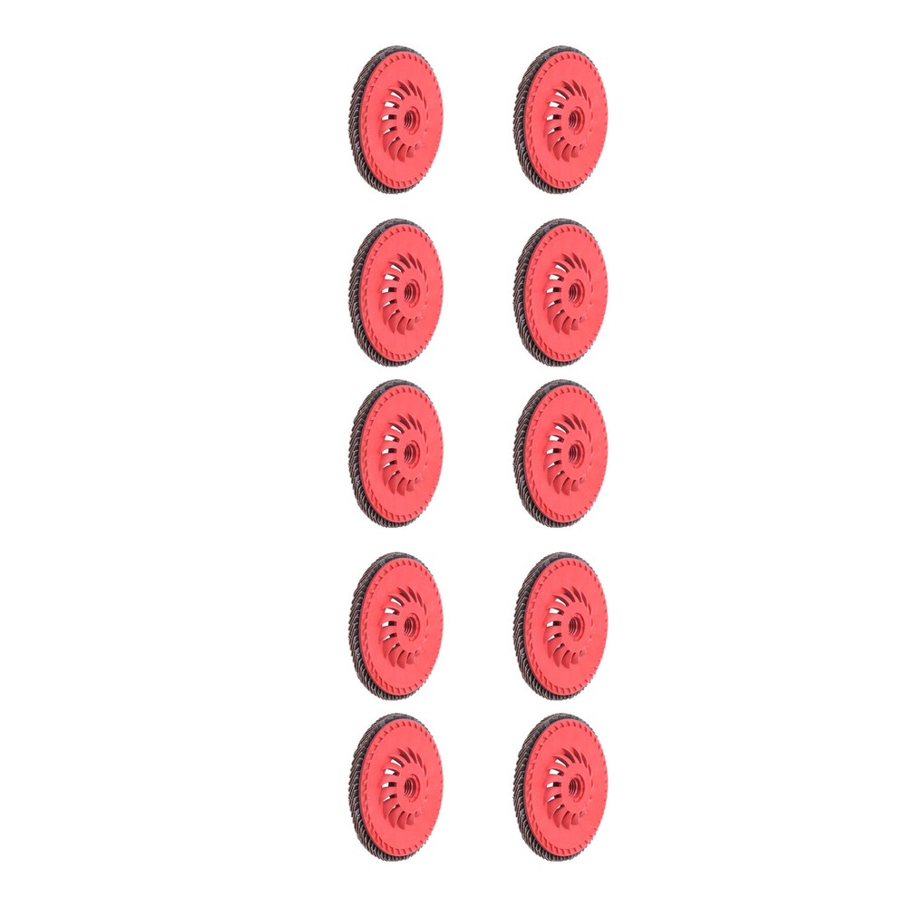 10Pcs  4-1/2" × 7/8" 40/60/80/120 Grit T27 Flap Sanding Disc For Angle Grinder