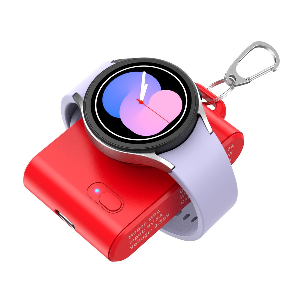 New Wireless Magnetic Charger For Samsung Galaxy Watch 5/5 Pro/4/3/Active 2 Red