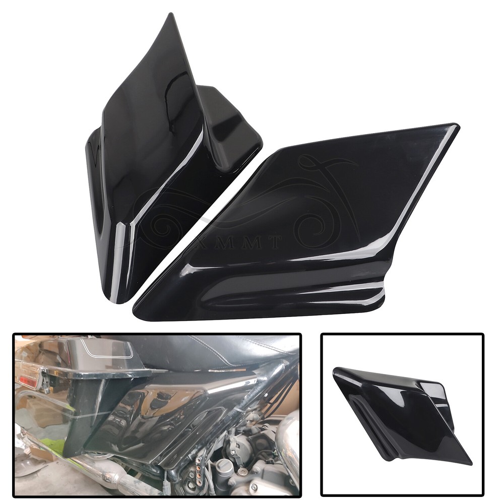 Unpainted Stretched Extended Side Covers Panel For Harley Touring Street Glide