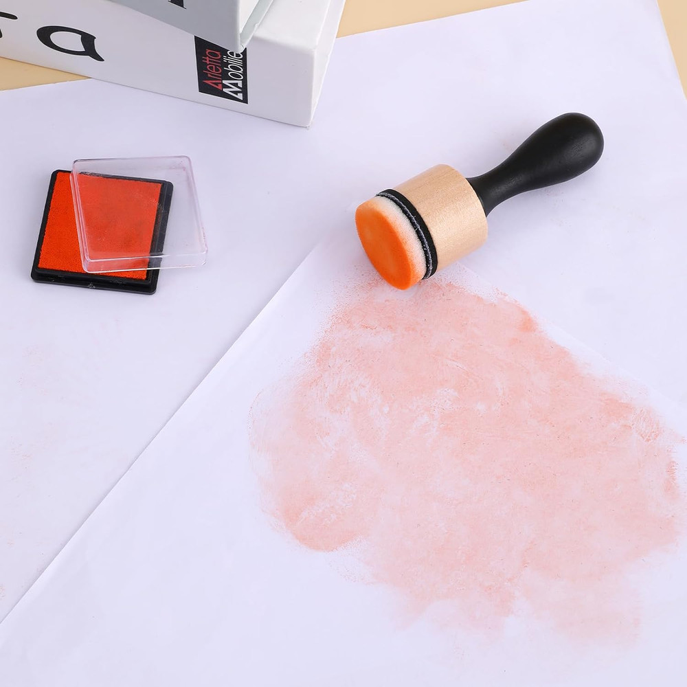 26 Pack Mini round Blending Tool with Foams Set Including 24PCS Refill Sponge,