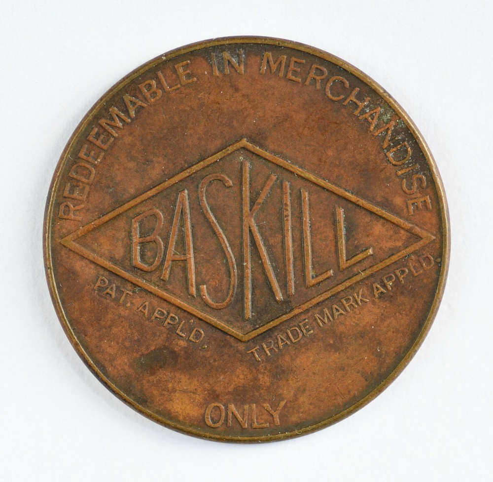 Baskill 25 Point Token (Penni-Hearts) Game Token
