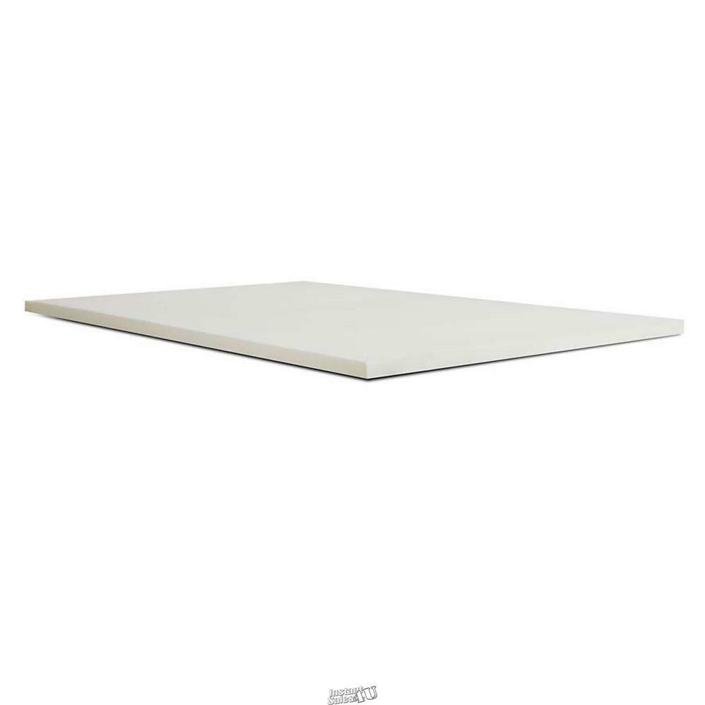 2" Memory Foam Slab Topper Light Blue