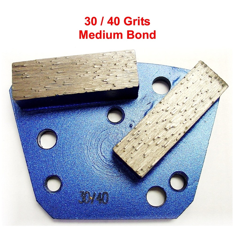 Trapezoid HTC Style Grinding Shoe / Disc / Plate - Medium Bond - 30/40 Grit