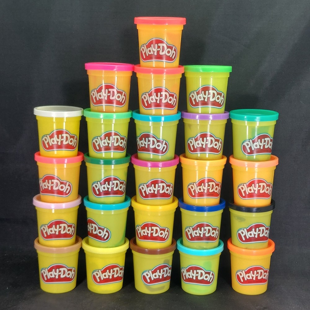 Play-Doh Modeling Compound 24-Pack Case of Assorted Colors Non-Toxic 3 Oz Cans