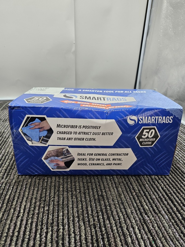 (QTY 50) Smart Rags Lint Free Microfiber Cleaning Cloth 12" X 12"