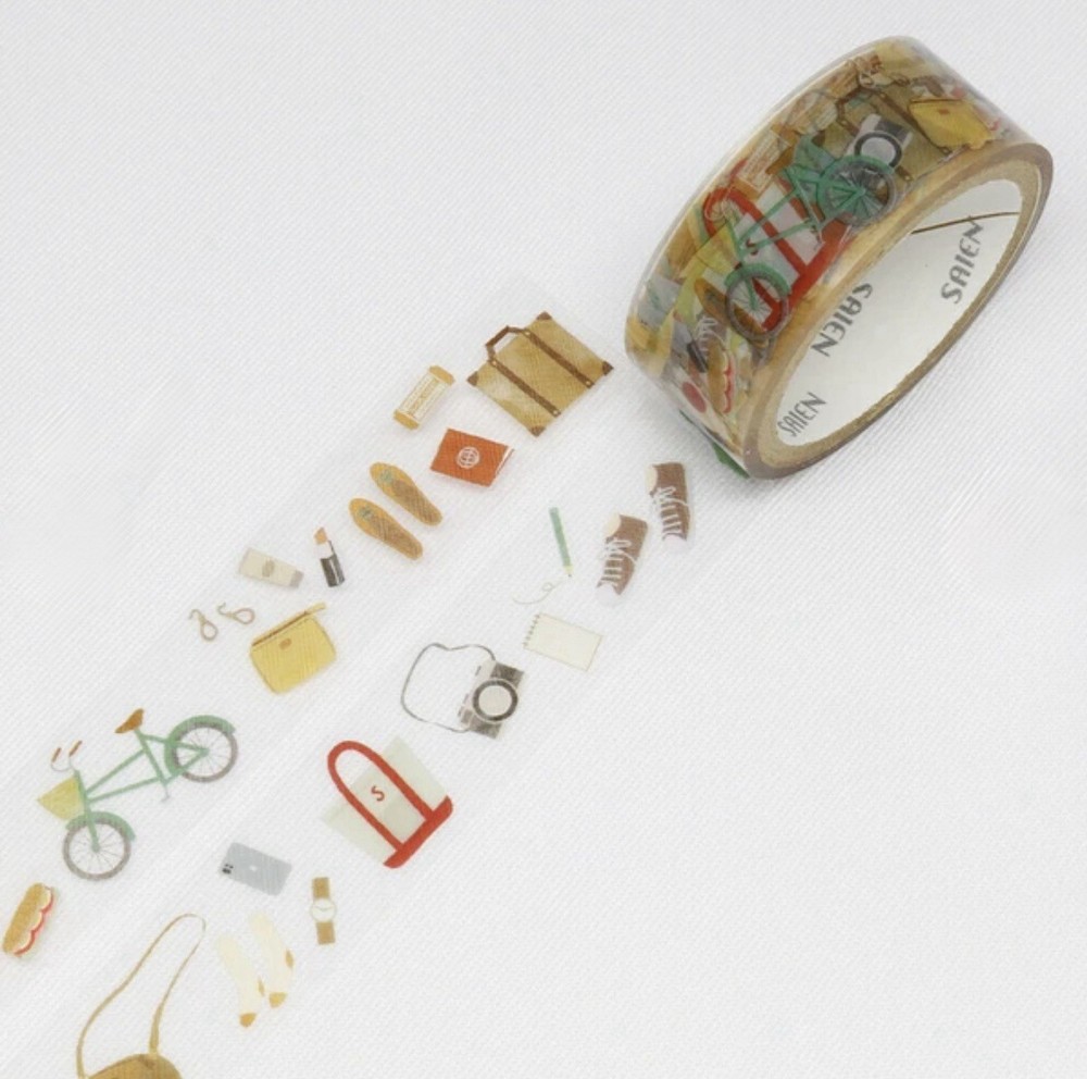 Saien PET Clear Masking Tape - OUTING