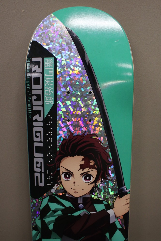 Demon Slayer Paul Rodriguez Holographic Skateboard Deck by Primitive