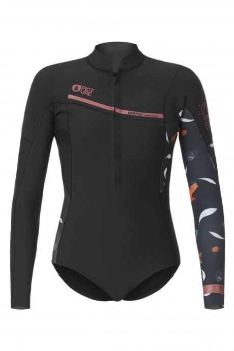 PICTURE Women's 2/2 GRACY Front Zip L/S Springsuit - Plum Black - Medium - NWT