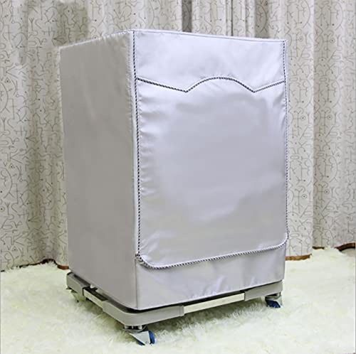 Washer/Dryer Cover,Zipper Design,Waterproof Dust-proof Moderately Silver