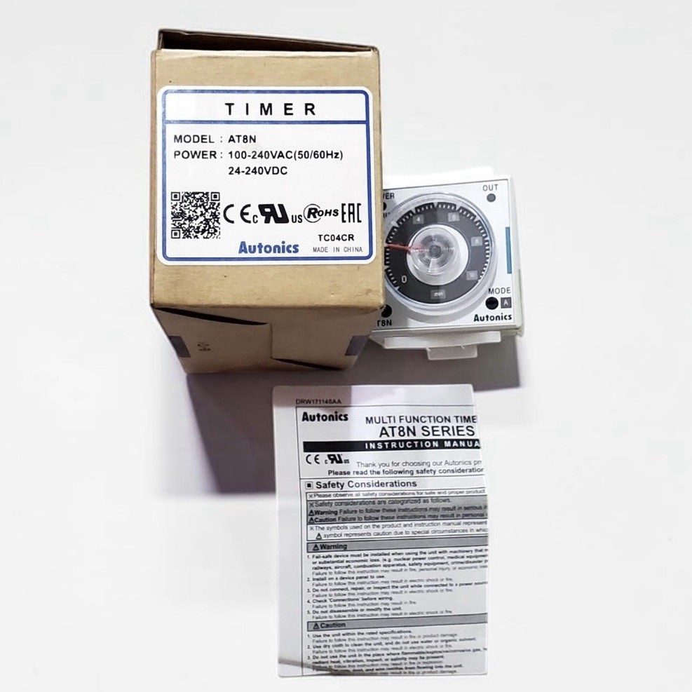 AUTONICS AT8N ELECTRONIC TIMER VOLTAGE 100-240VAC/24-240VDC FAST SHIPPING