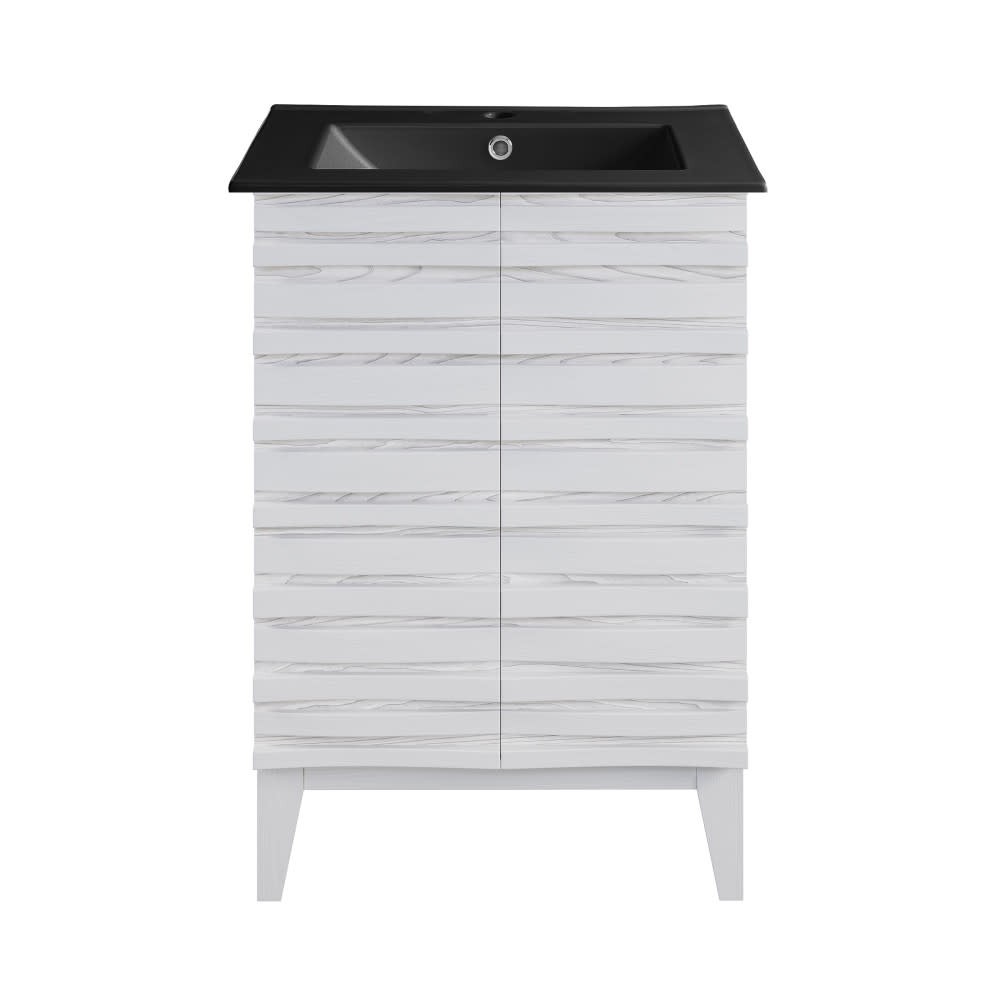 Swiss Madison SM-BV470 Cascade 24" - White Oak / Matte Black