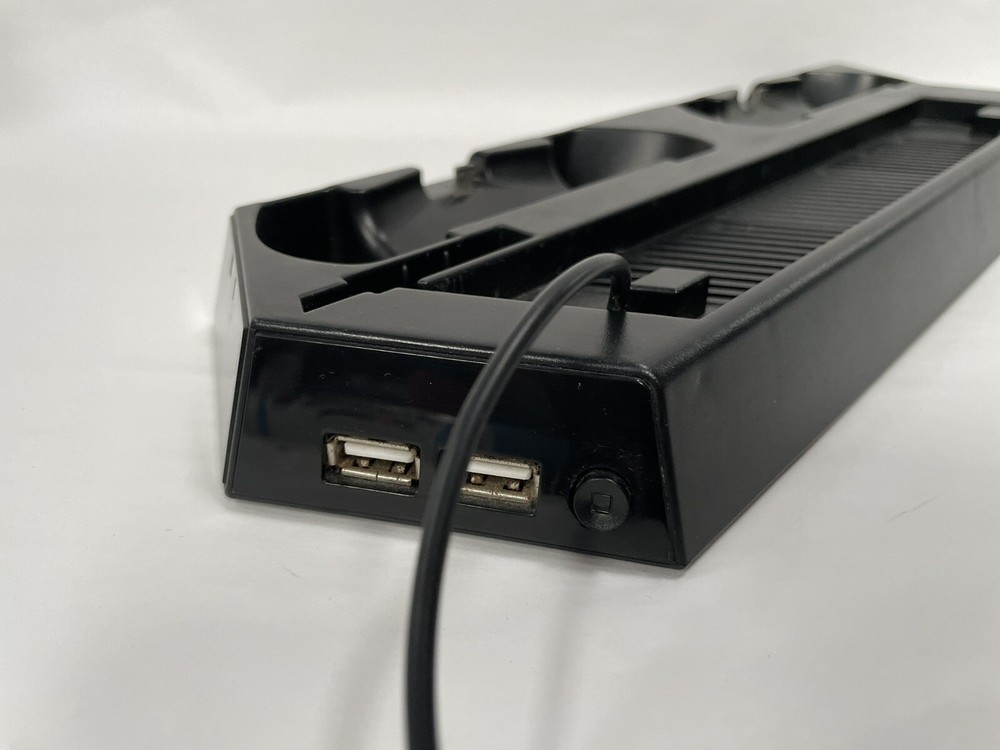 For PS4 Slim Stand Controller Charger Cooler Fan USB Hub Vertical Dock Station
