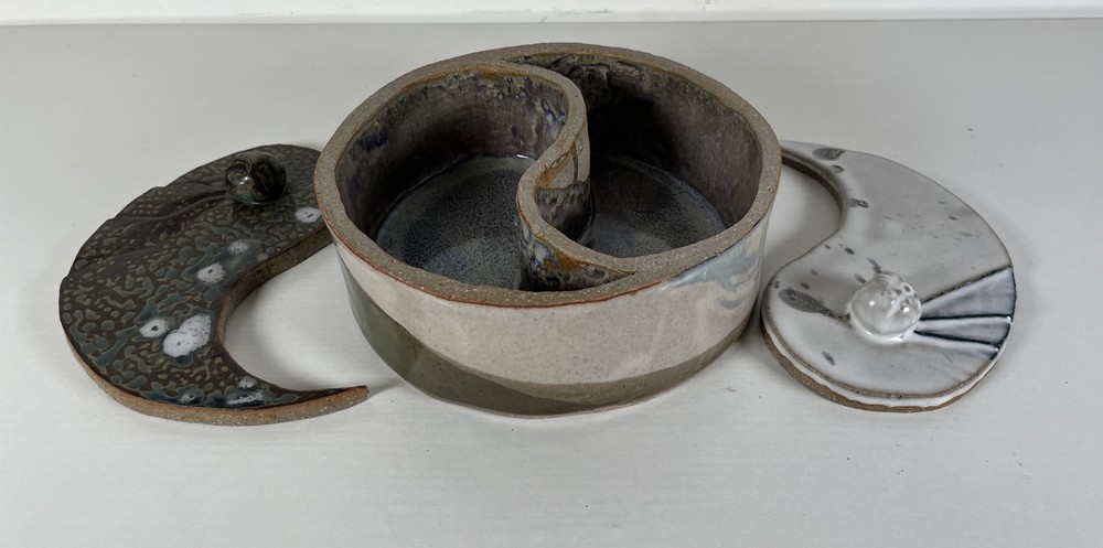 Yin Yang Handmade Pottery Trinket Box