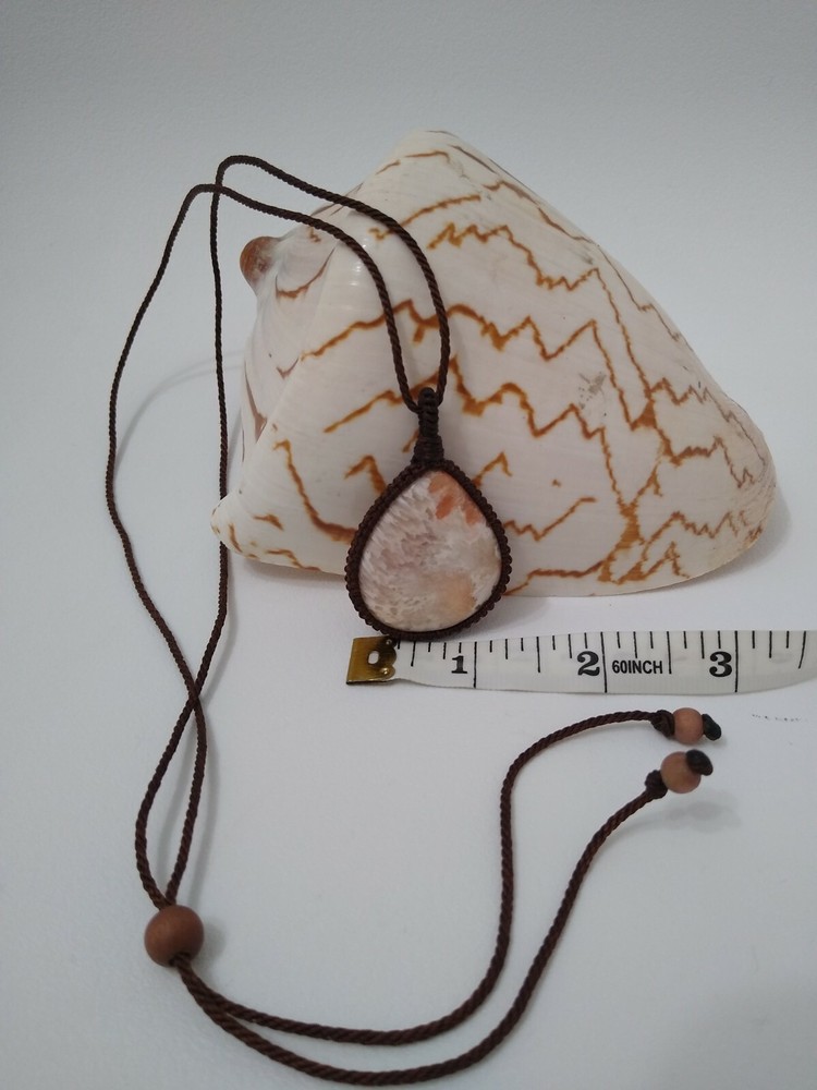 Scolecite Macrame Necklace