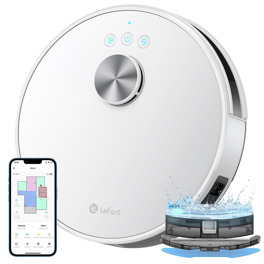 Lefant M1 Robot Vacuum and Mop 2.4GWiFi Automatic Sweeper Powerful Suction Quie