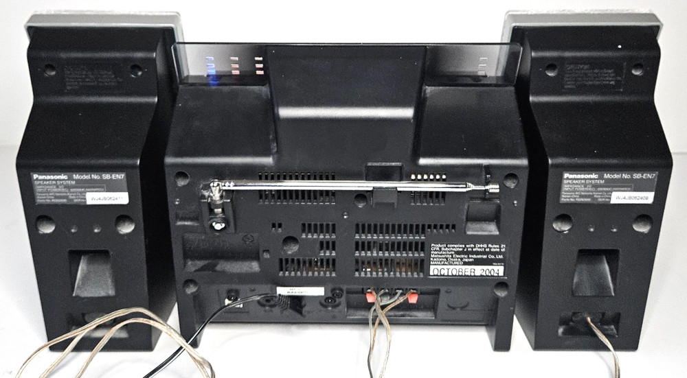 Panasonic SA-EN7 CD Stereo System + Remote MP3/CD-R/RW AUX-IN. (No Disc error)