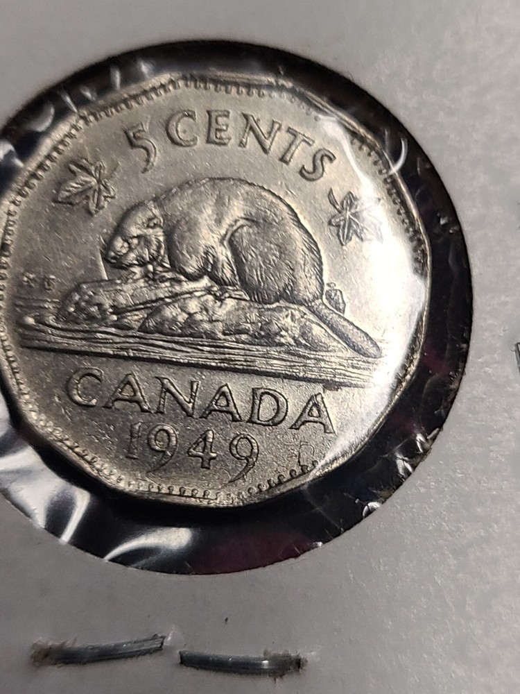 Lot of 2 Canada 5 Cents 1949
