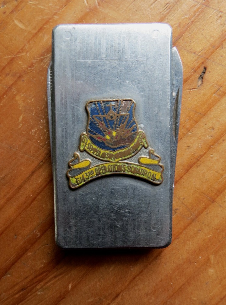 6143 rd OPERATIONS SQUADRON MONEY CLIP WWI USAF