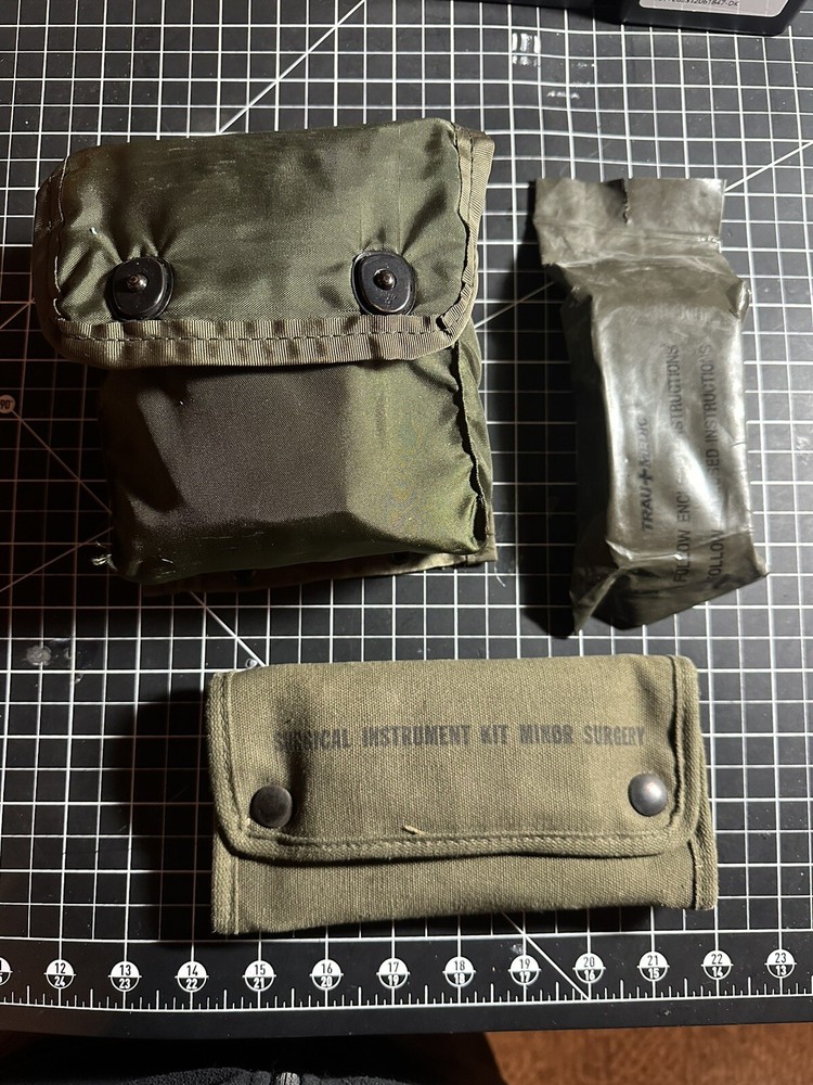USGI First Aid bag set missing a few parts