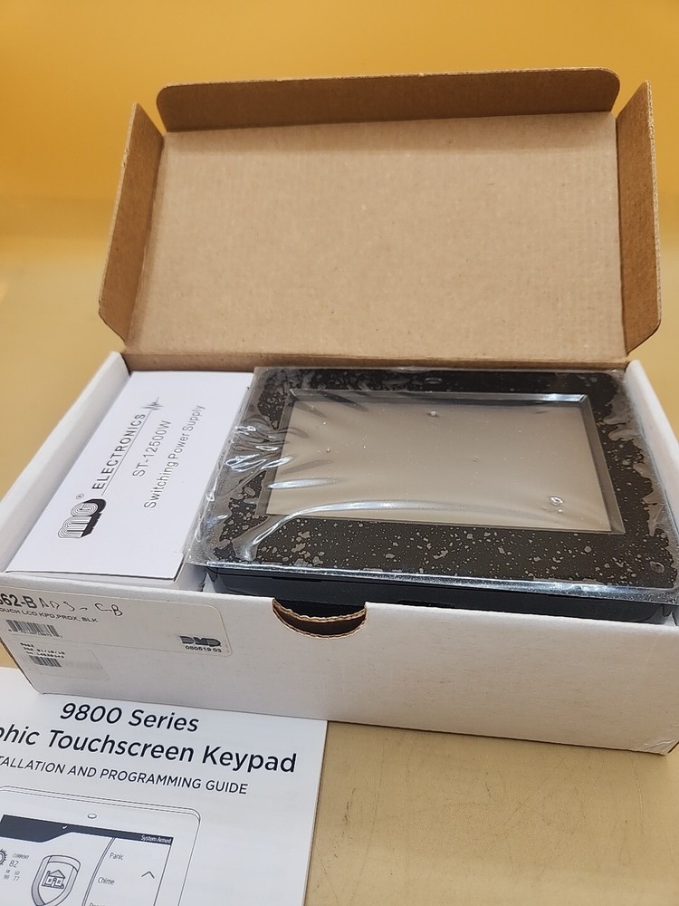 DMP 9862-B WIRELESS LCD TOUCHSCREEN KEYPAD Prox Black 9800 Series Kit Black