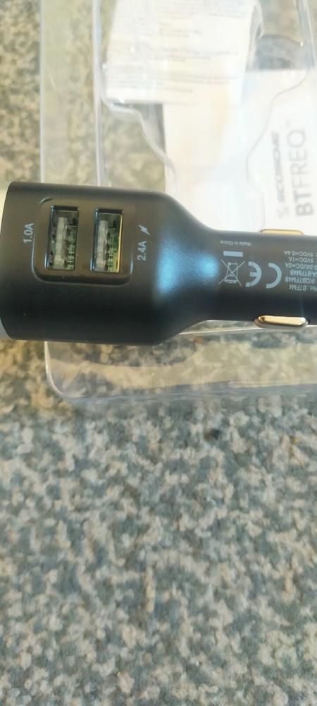 Scosche Wireless Hands Free Kit Bluetooth FM Transmitter with Dual USB Glow Port