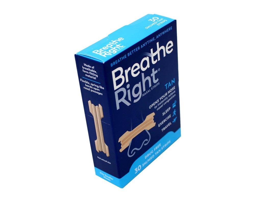Breathe Right Nasal Strips Original Tan Small/Medium 4x 30ct (120 Strips)