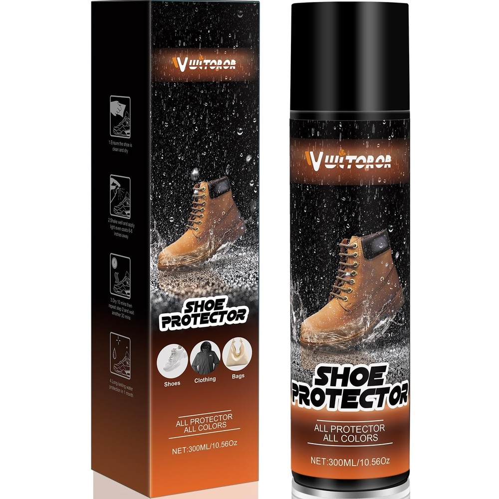 Shoe Protector Spray, 10.56 Oz, Rain & Stain Waterproof Nano Protection for S...