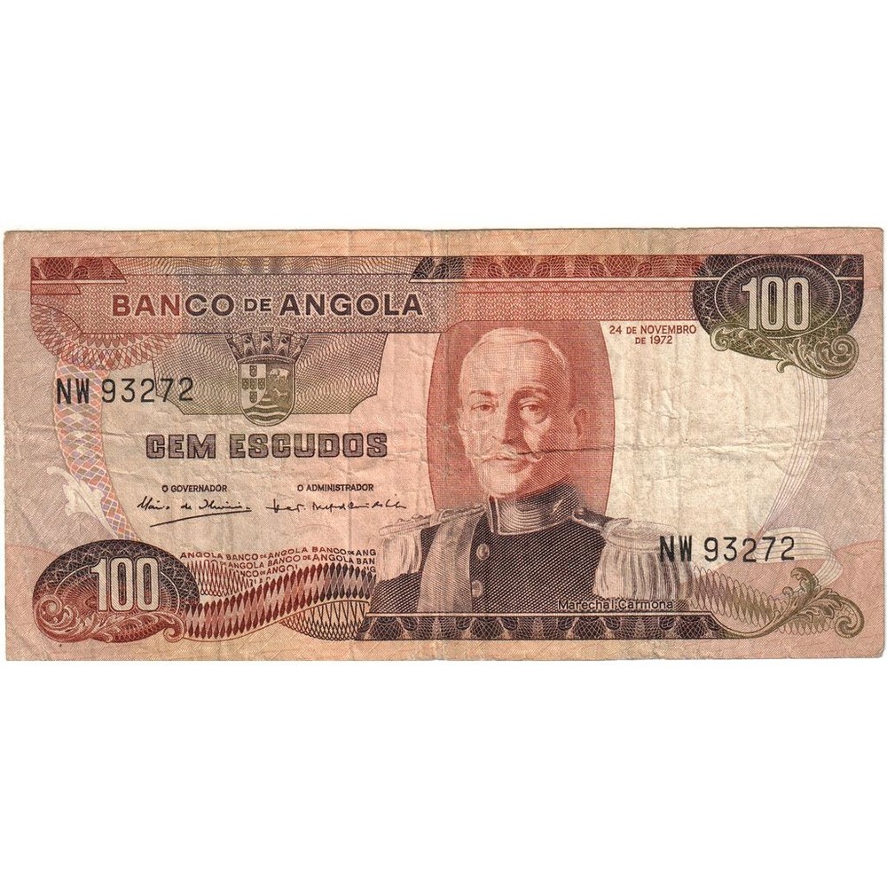 [#233430] Angola, 100 Escudos, 1972-11-24, VF