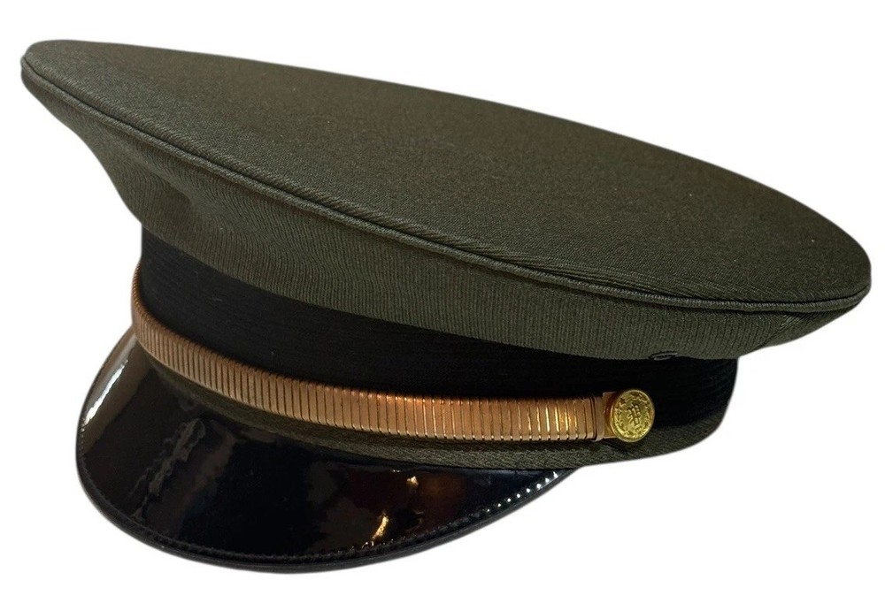Vintage Army Green Dress Hat Keystone Uniform 7 1/8