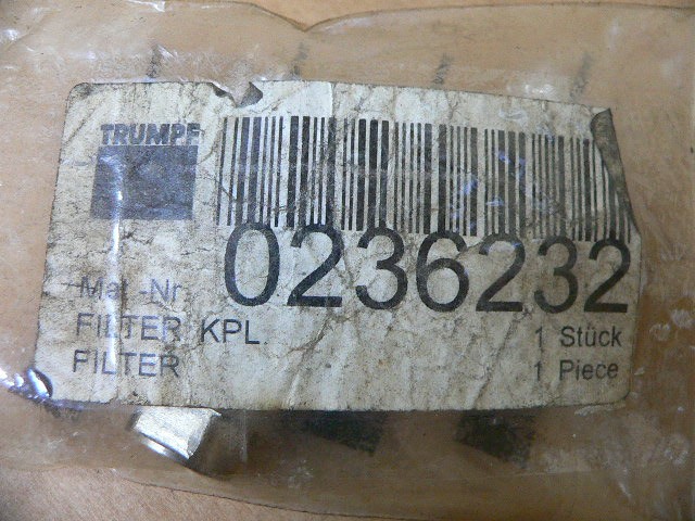 Trumpf 0236232 Filter Coupling