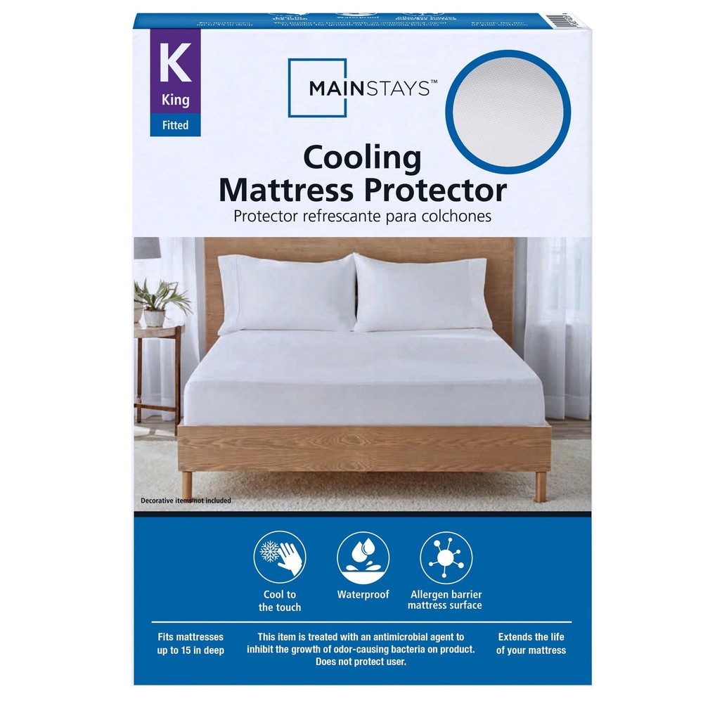 Cooling Waterproof Fitted Mattress Protector King