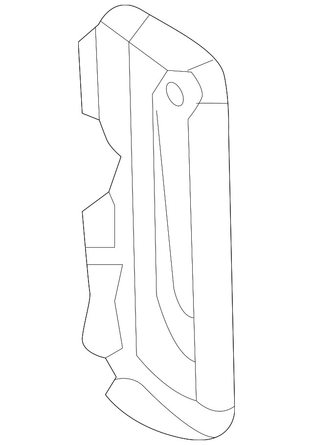 Genuine GM Driver Side Front Compartment Front Side Rail Reinforcement 84543104