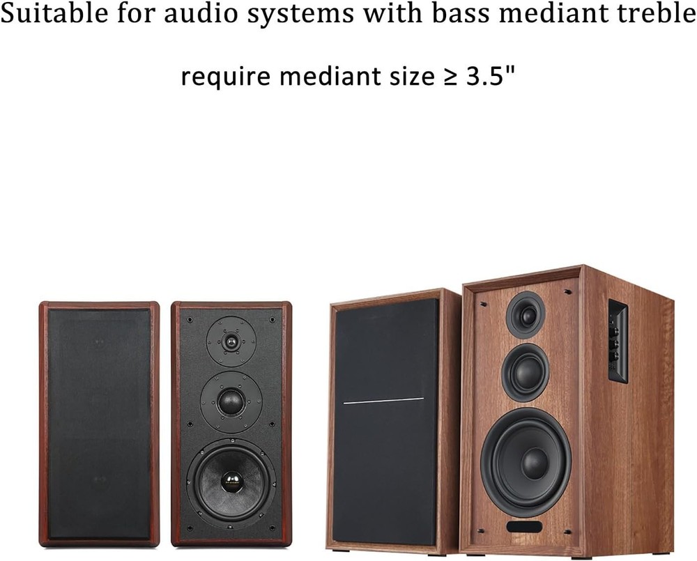 3 Way Speaker Crossover 200W Passive Audio Filter 4-8 Ohm for Home Hifi 2 Pack