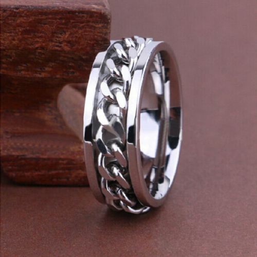 Wicca Chain Spinner Ring Protection from Bad Luck Negativity Evil Metaphysical