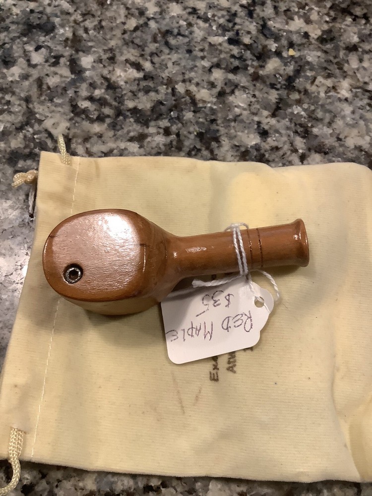 Pocket Pipe - Handmade, Lidded - -  Red Maple Wood