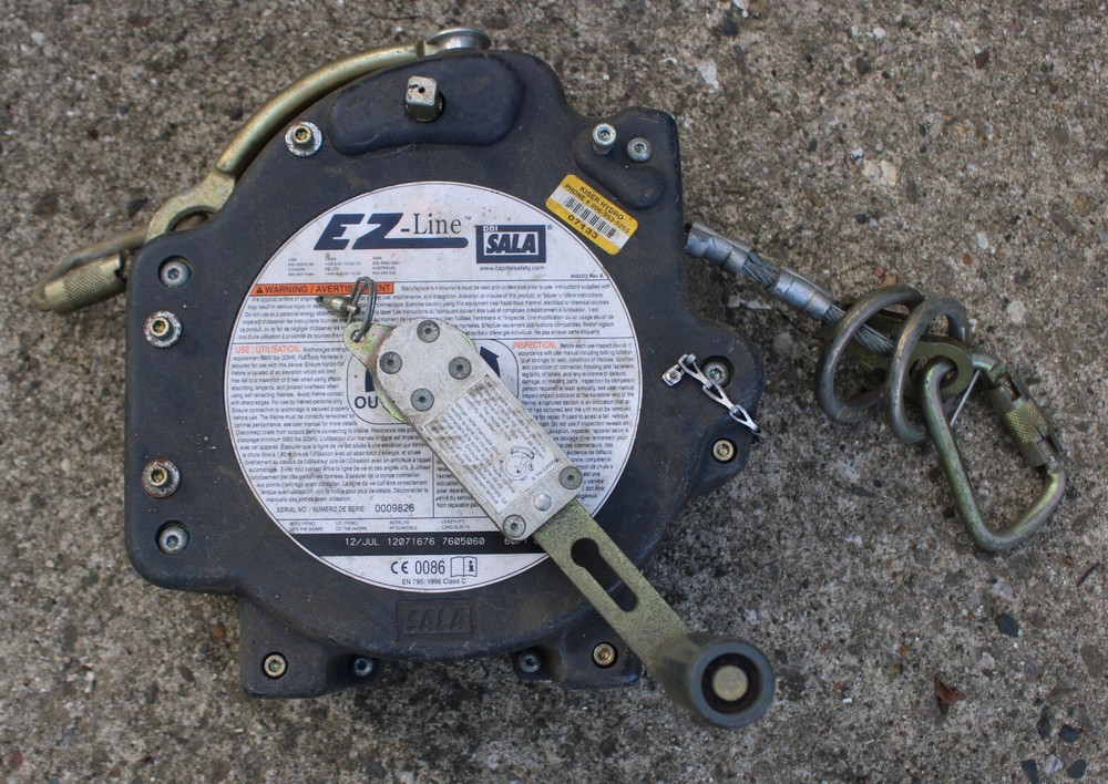 DBI-SALA EZ-Line™ 60ft Retractable Horizontal Lifeline System 7605060 Winch