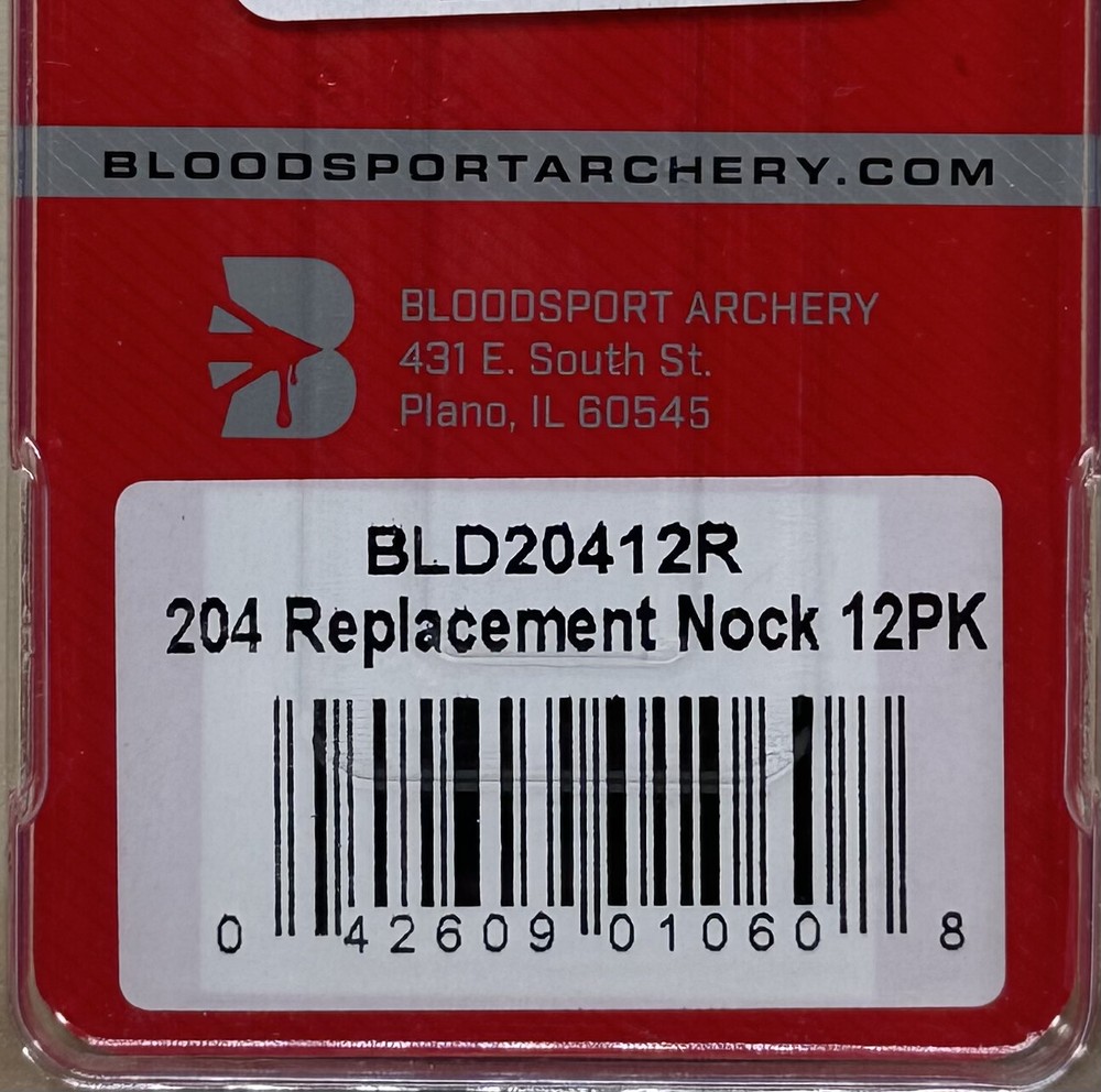 Bloodsport Archery Replacement Nocks .204/BLD20412R