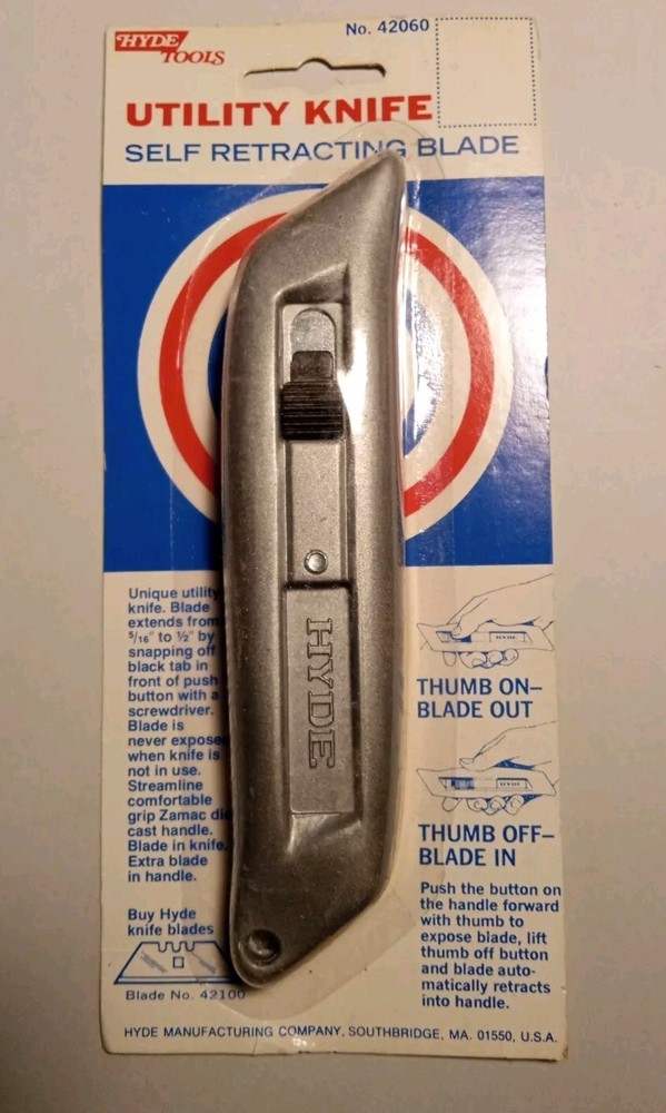 VINTAGE NOS HYDE TOOLS 42060 UTILITY KNIFE RAZOR
