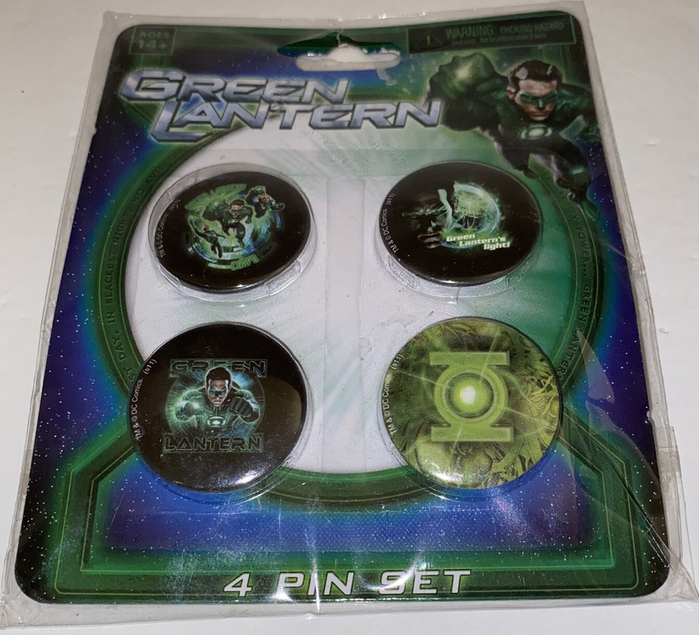 Green Lantern Movie 4 Pin Set DC Comics NEW