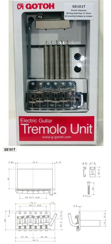 Gotoh GE101T Chrome Tremolo unit