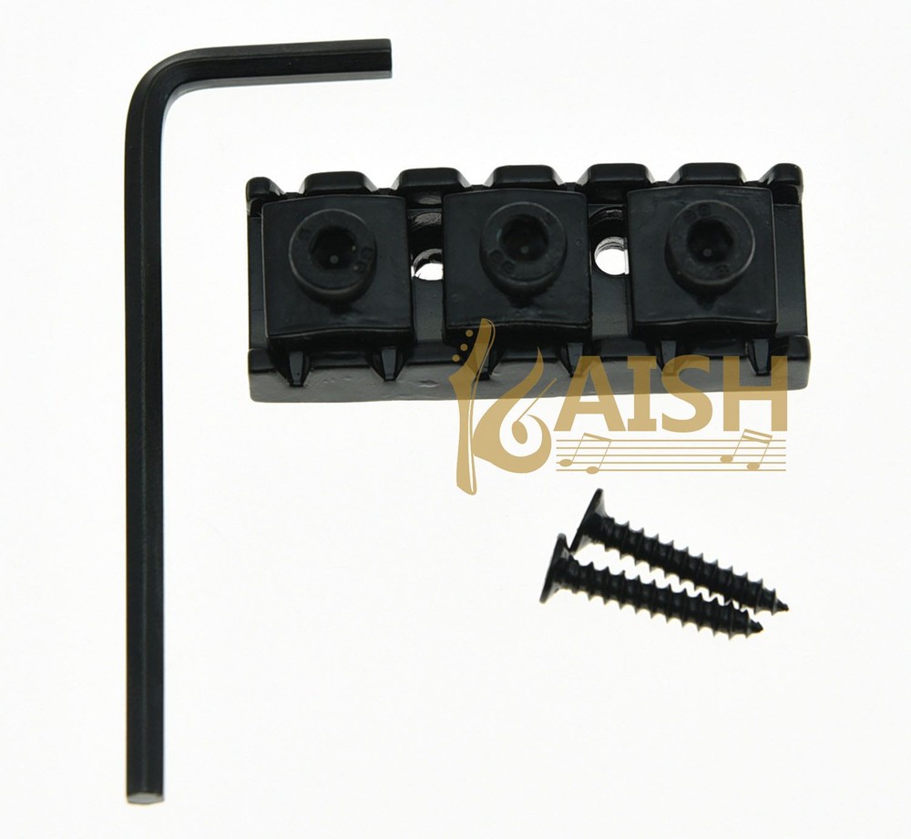 R3 Guitar Locking Nut 43mm String Lock Fits Floyd Rose Tremolo Bridge Black